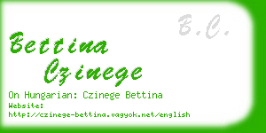 bettina czinege business card